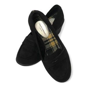Cloud Walkers "Dawn" Black Suede Loafer by Avenue, Size 9W